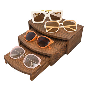 Wooden Jewelry Display Risers - Multi-Function Retail Stands for Rings, Watches, Necklaces, Bracelets, and More